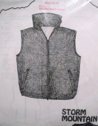 105 STORM MOUNTAIN UNISEX ZIPPY VERMILLION VEST PATTERN XS-XL